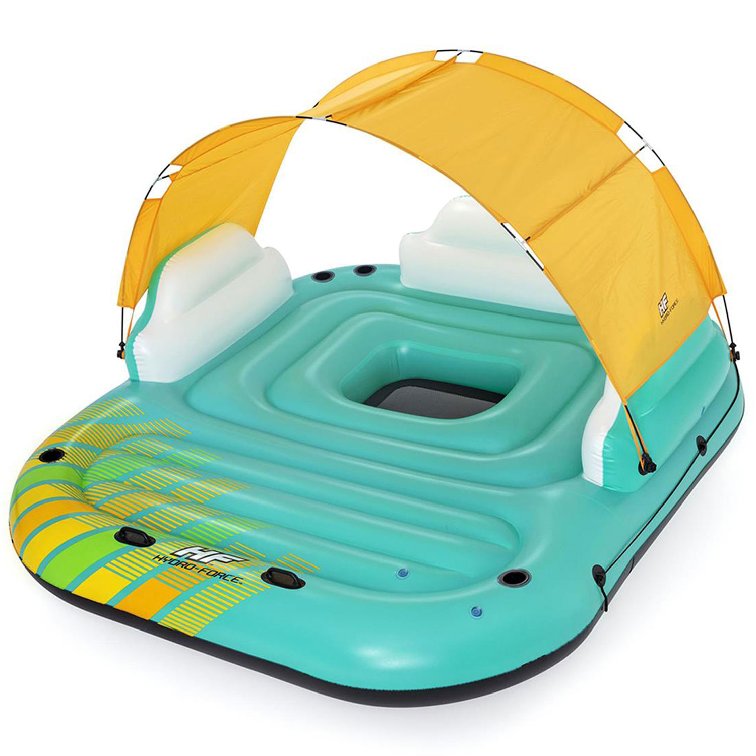 Bestway Badeinsel 291 x 265 x 83 cm Sunny Lounge Island | für 5 Personen