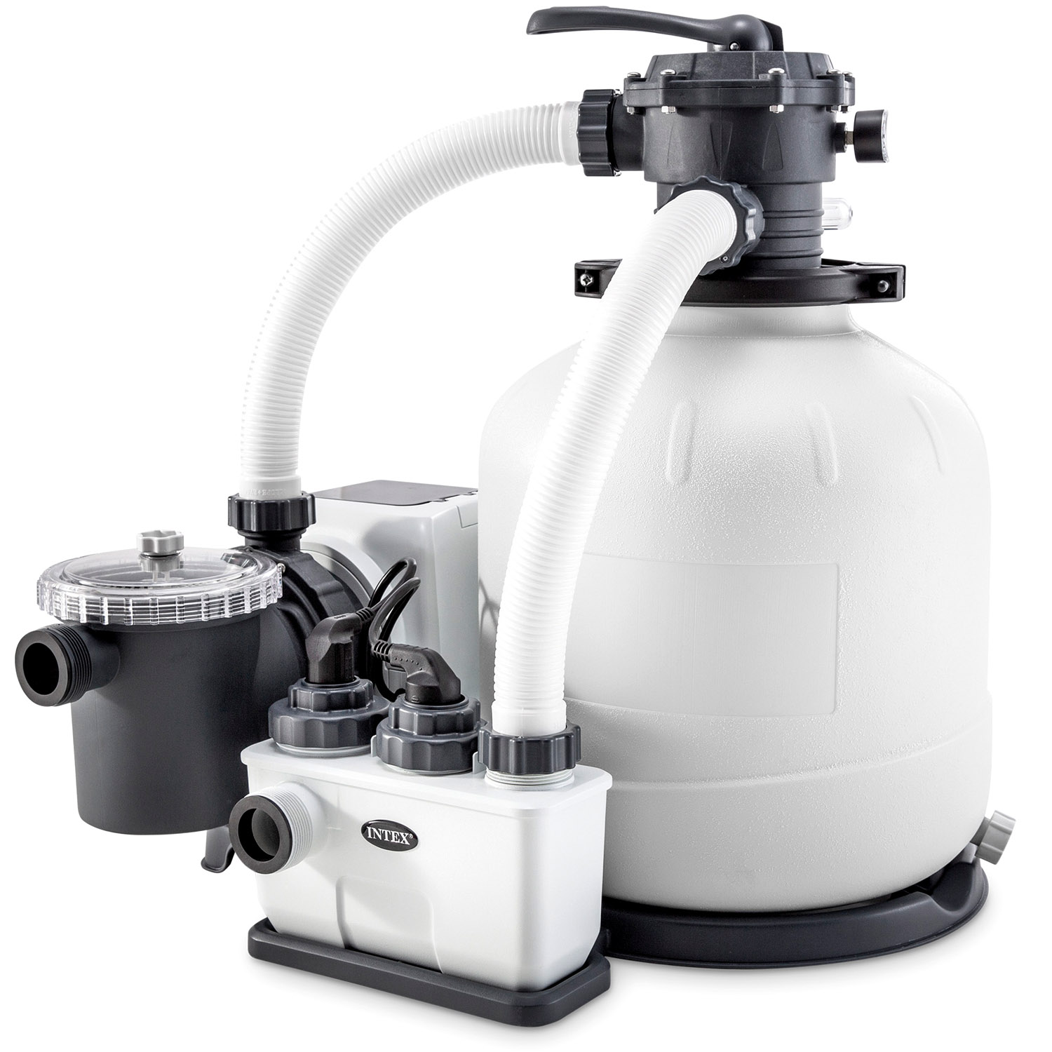 Intex Sandfilteranlage & Salzwassersystem Krystal Clear | 10,0 m³/h Leistung