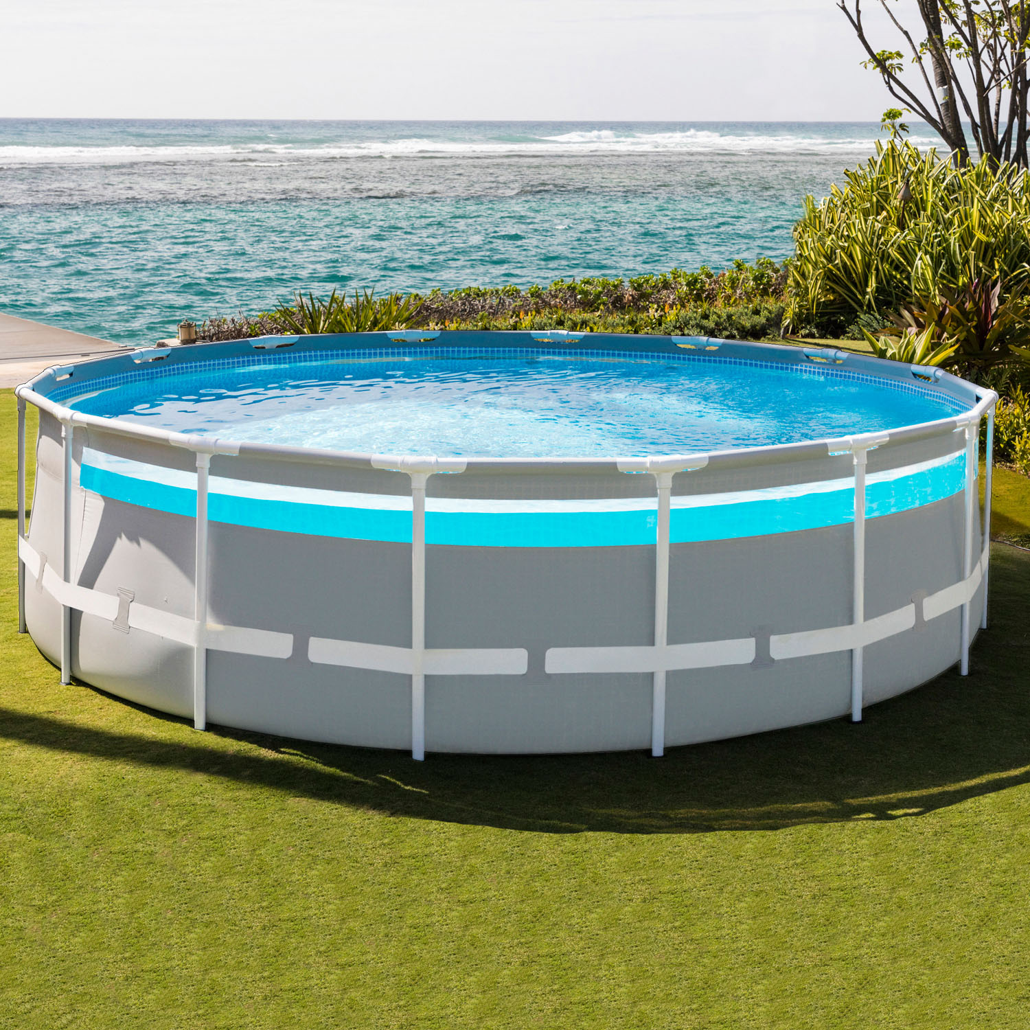 Intex Frame Pool 488 x 122 cm | Rundpool ohne Zubehör
