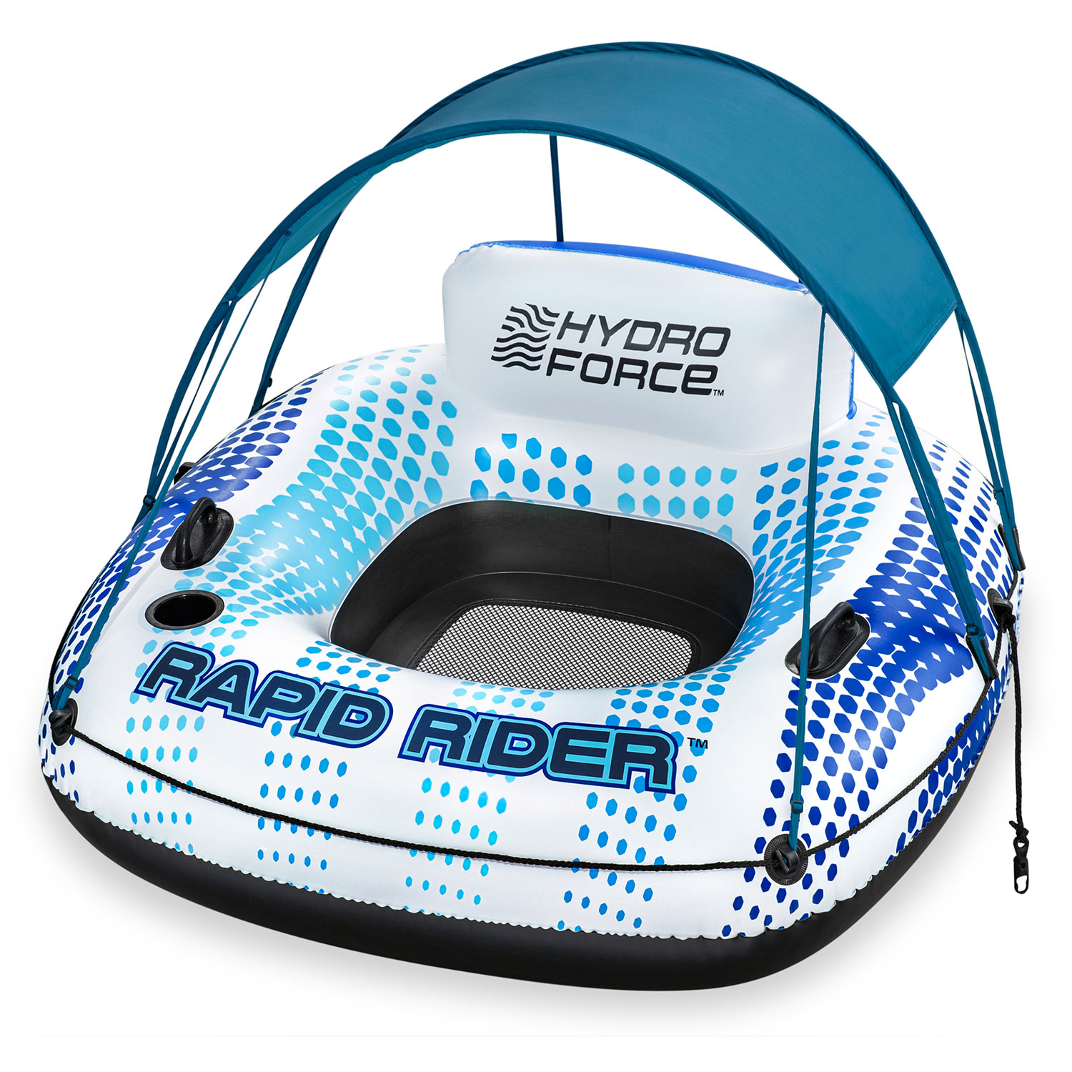Bestway Schwimmring 123 x 123 x 51 cm Rapid Rider | mit Sonnendach