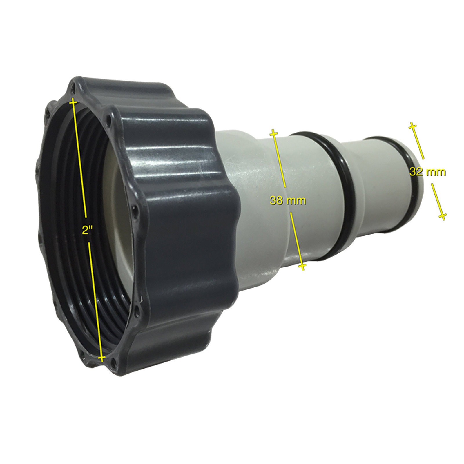 Intex Spezialadapter A | Ø 32/38 mm |für Poolschläuche mit Innengewinde |2 Stück