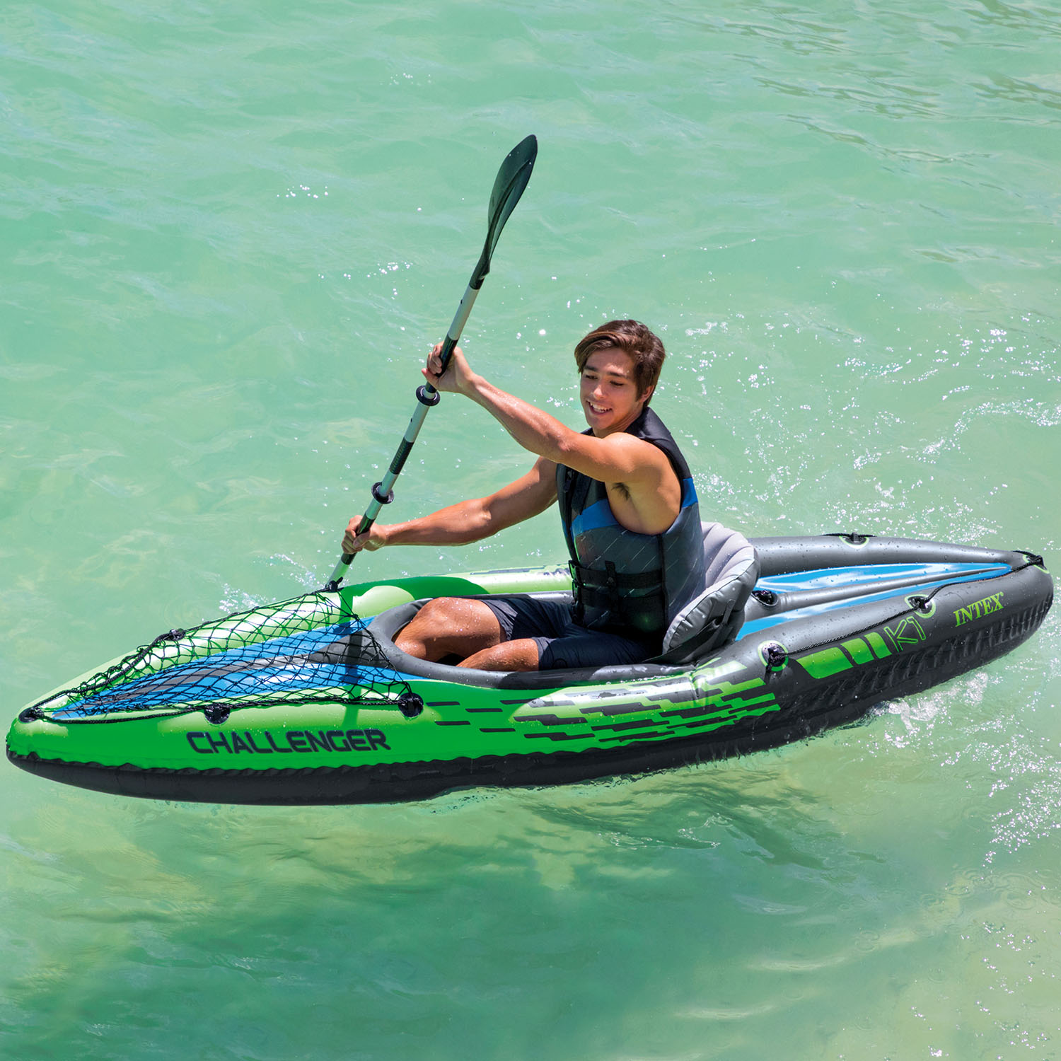 Intex Kajak Challenger K1 | 274 x 76 x 33 cm | bis 100 kg