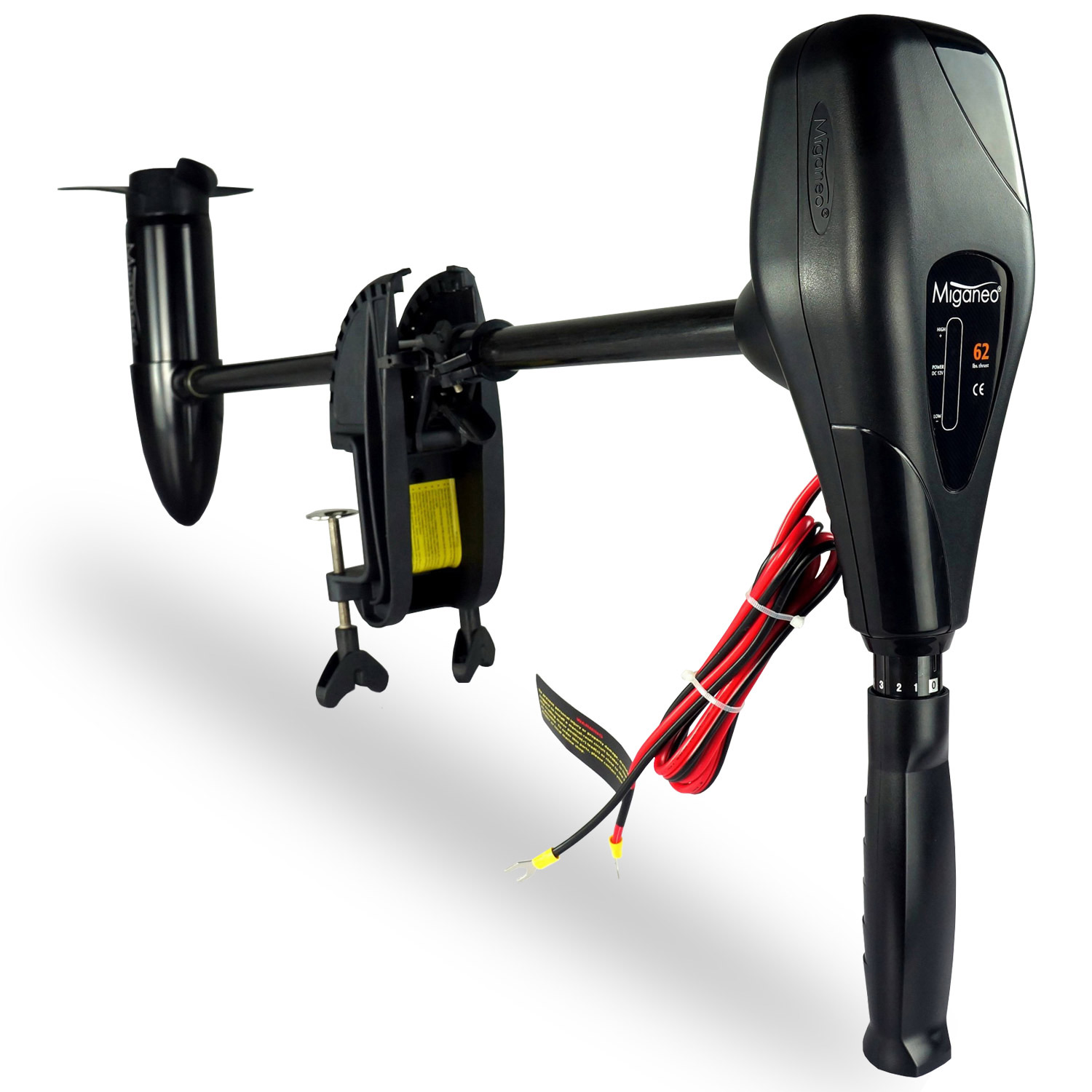 Miganeo Elektromotor TRS 62 | 696 W | 12 V | Bootsmotor für Schlauchboote