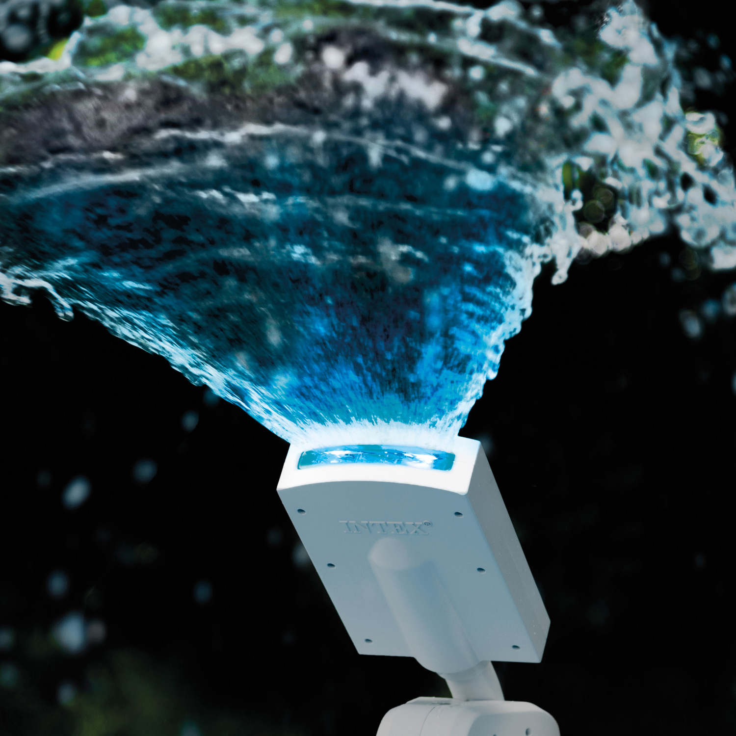 Intex Wasserfontäne | LED Multi-Color 4-farbig | für Pumpen mit 3.785 - 11.355 l/h Leistung