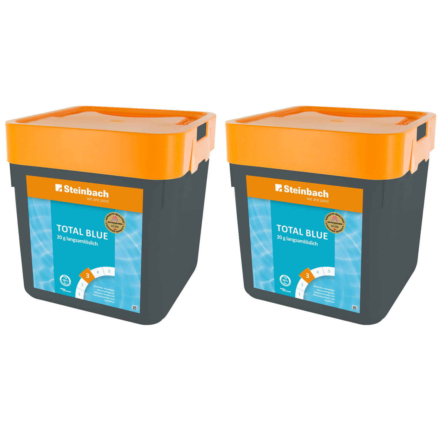Steinbach Total Blue Multitabs | langsamlösliche 20 g Tabletten | 2 x 5 kg
