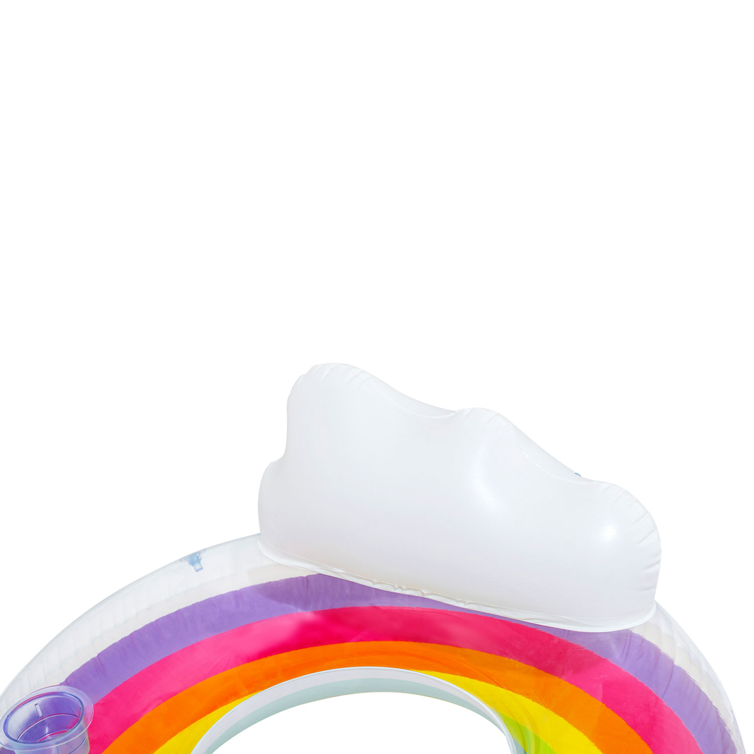 Bestway Schwimmring 186 x 116 cm Rainbow Dreams | für 2 Personen mit Kopfstütze