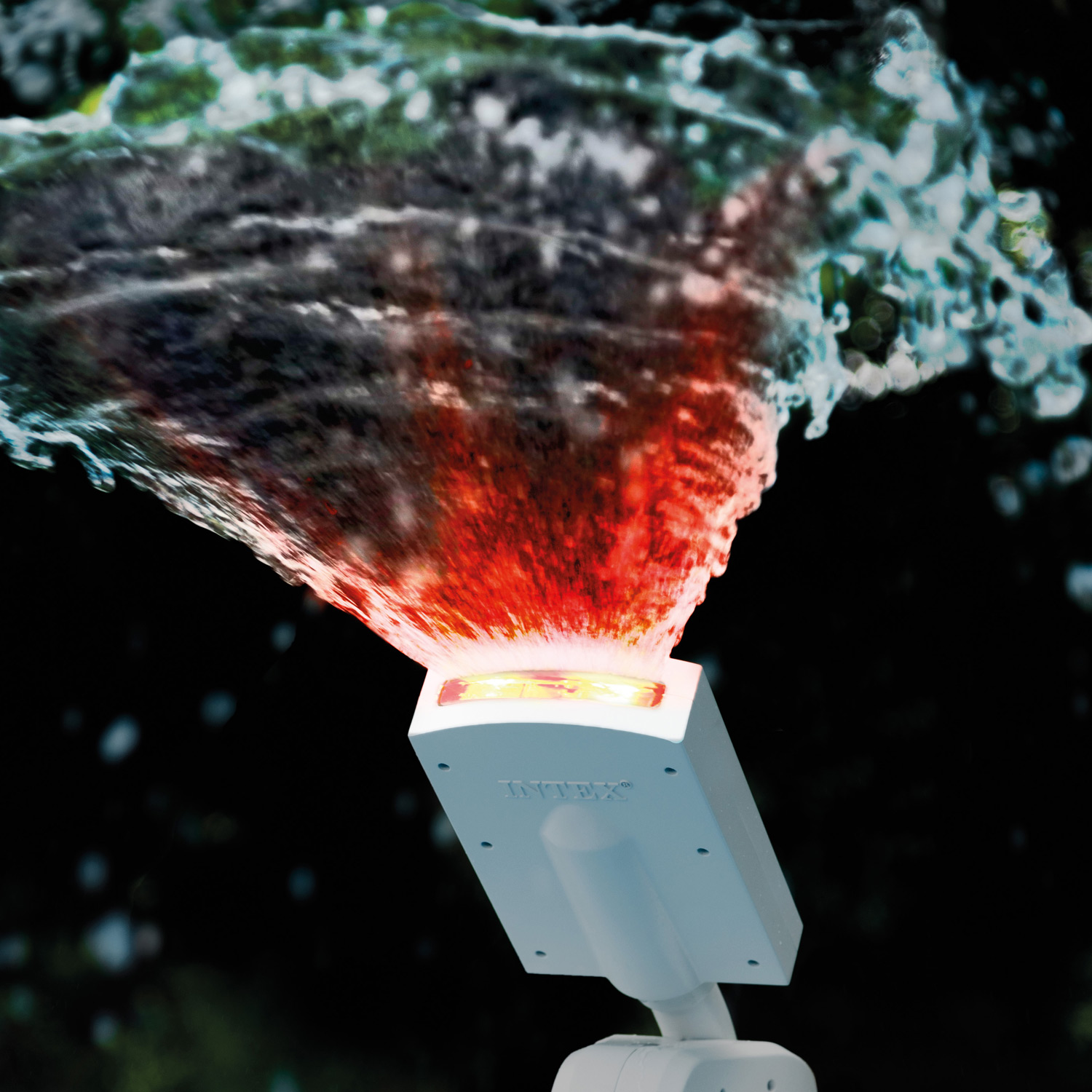 Intex Wasserfontäne | LED Multi-Color 4-farbig | für Pumpen mit 3.785 - 11.355 l/h Leistung