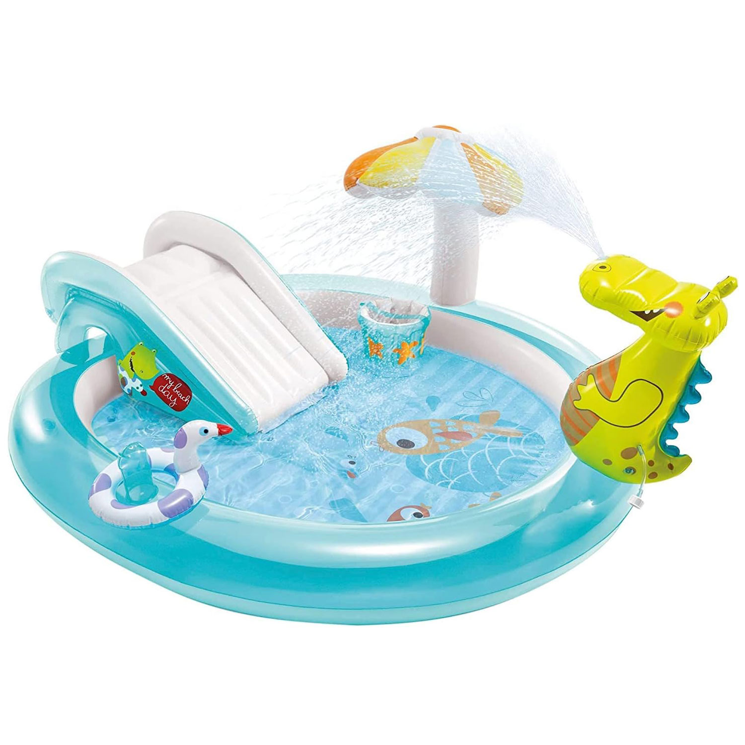 Intex Play Center Gator 229 x 152 x 56 cm mit Rutsche