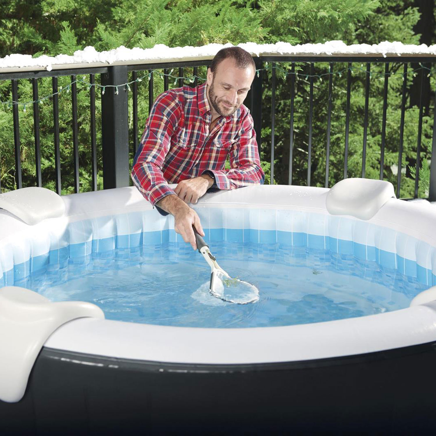 Bestway Whirlpool Reinigungs-Set All In One Lay-Z-Spa | Bürste - Handschuh - Kescher