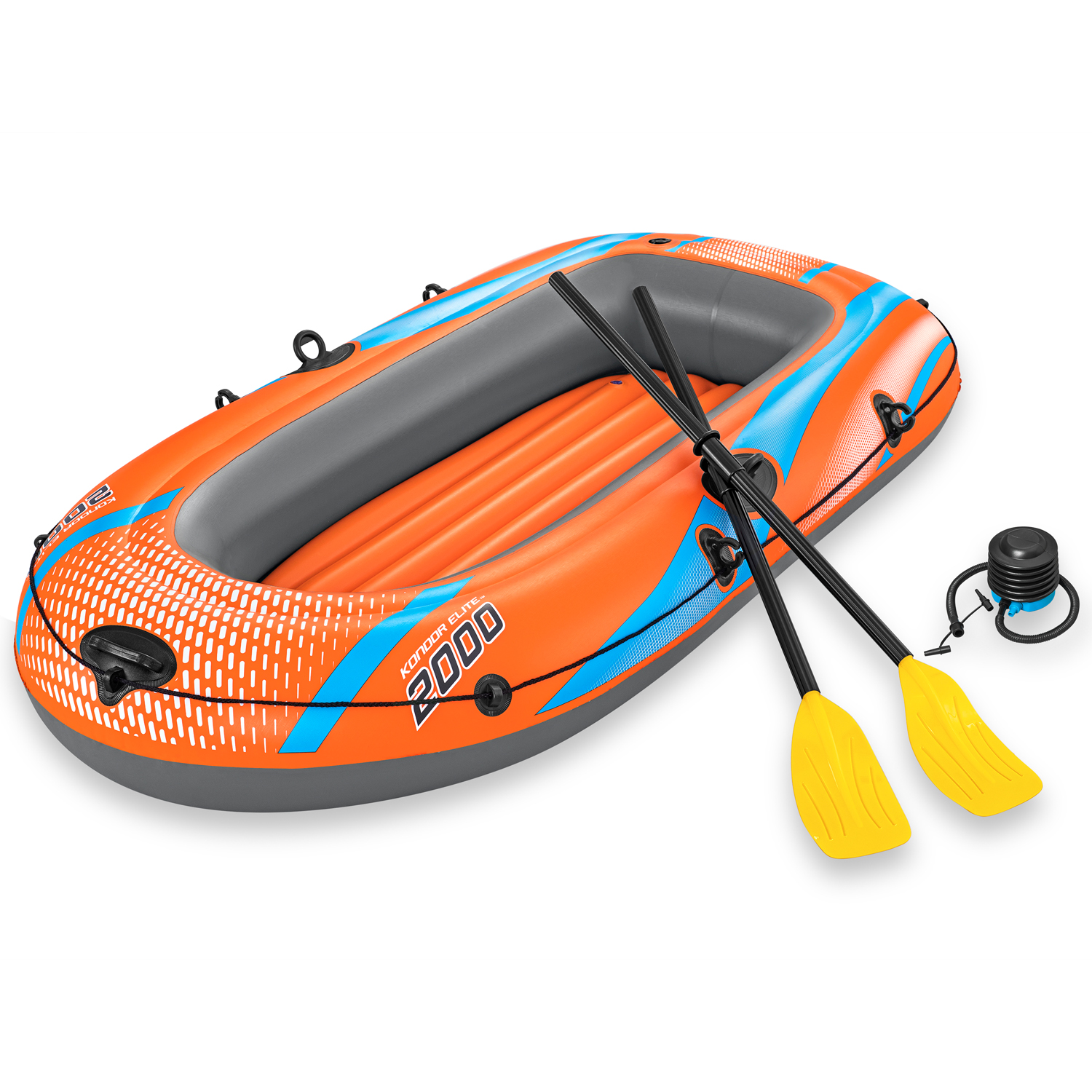 Bestway Schlauchboot Kondor Elite 2000 Set | 196 x 106 x 31 cm | bis 120 kg