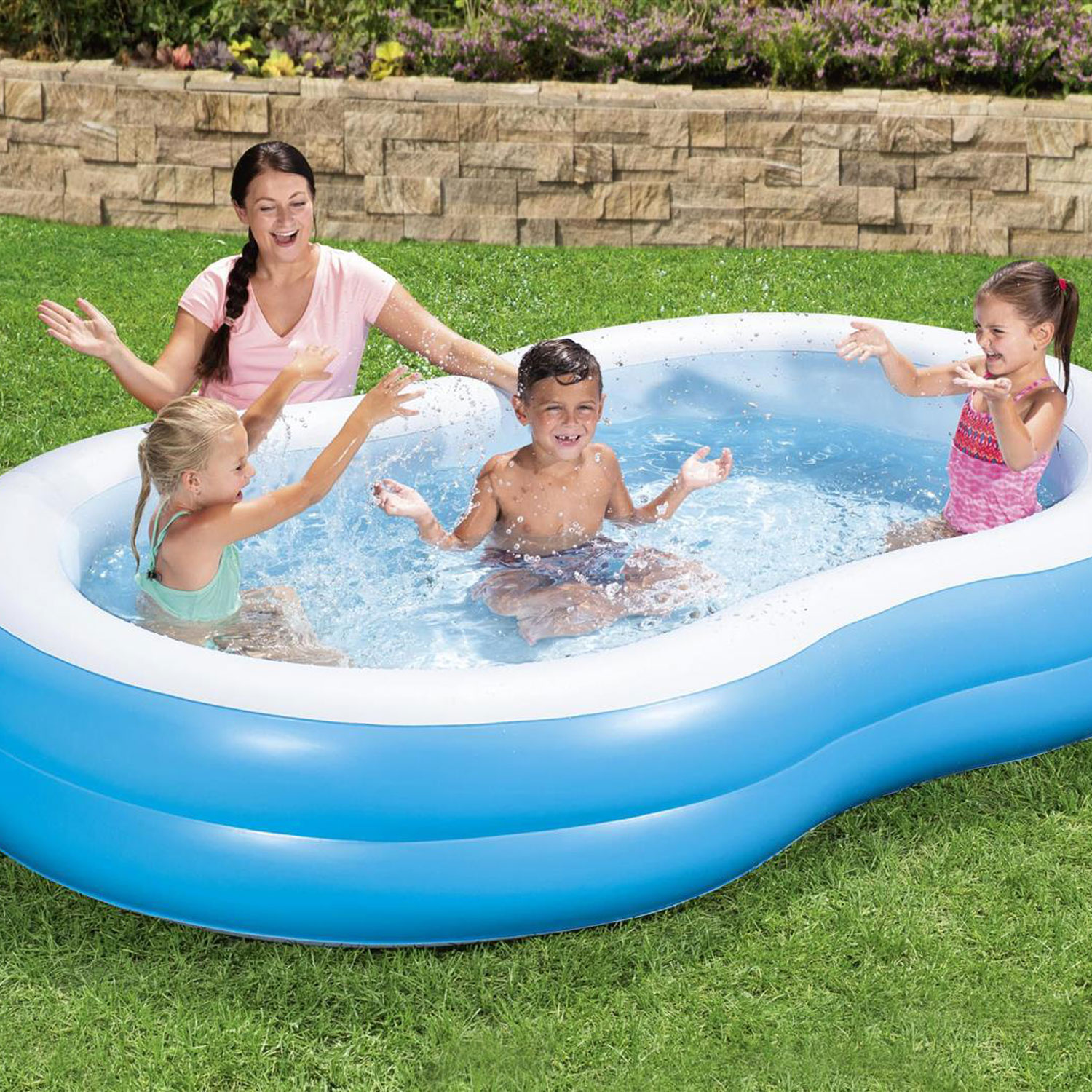Bestway Planschbecken 262 x 157 x 46 cm The Big Lagoon | Family Pool