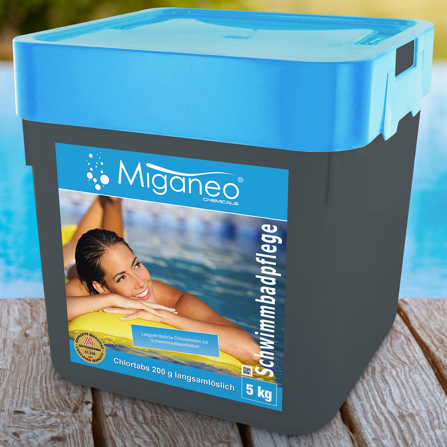 Miganeo Chlortabs | langsamlösliche 200 g Tabletten | 5 kg