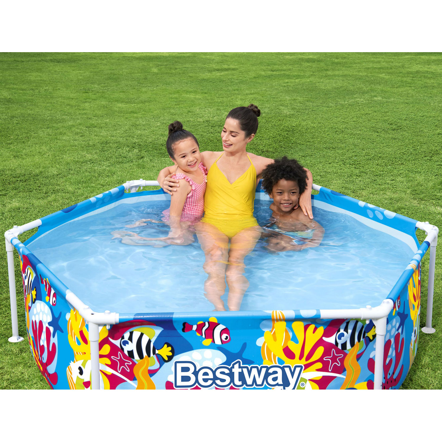 Bestway Frame Pool 183 x 51 cm Splash-in-Shade | Kinderpool mit Dach