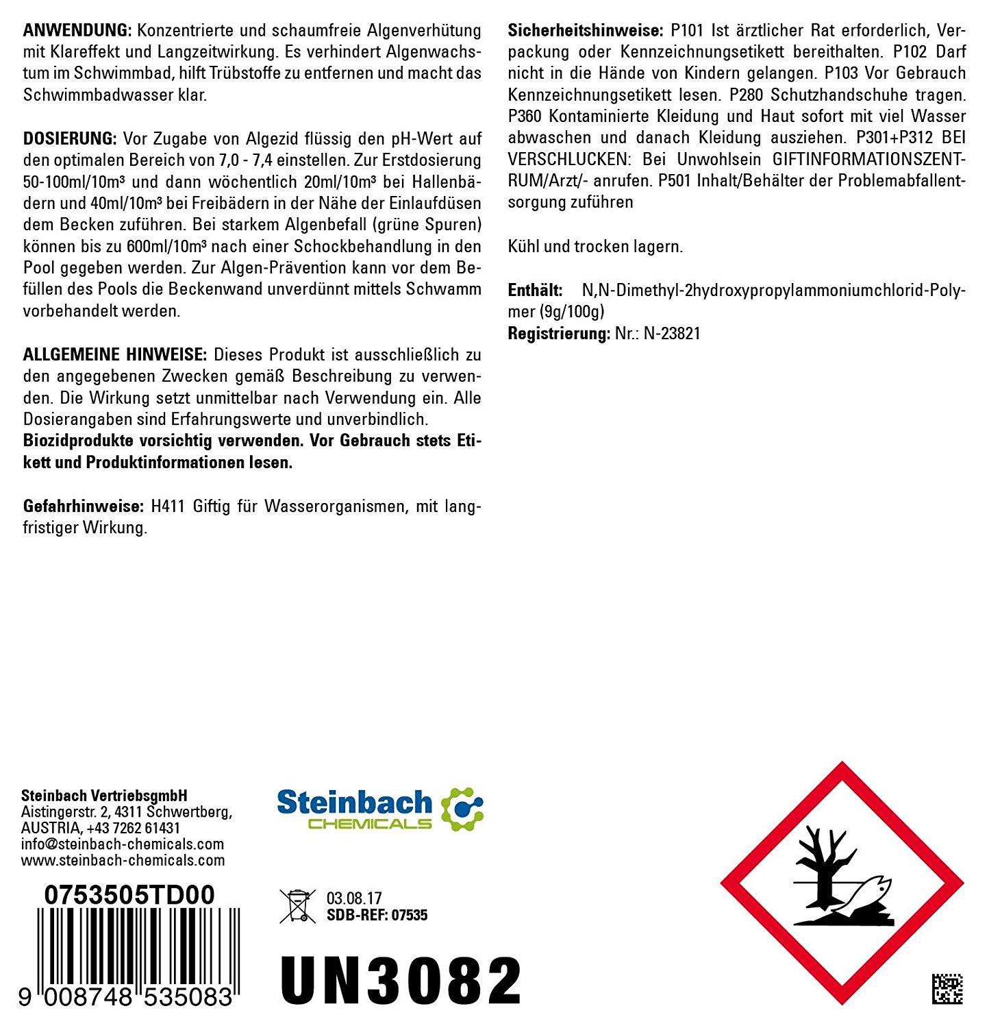Steinbach Algezid schaumfrei | 5 Liter