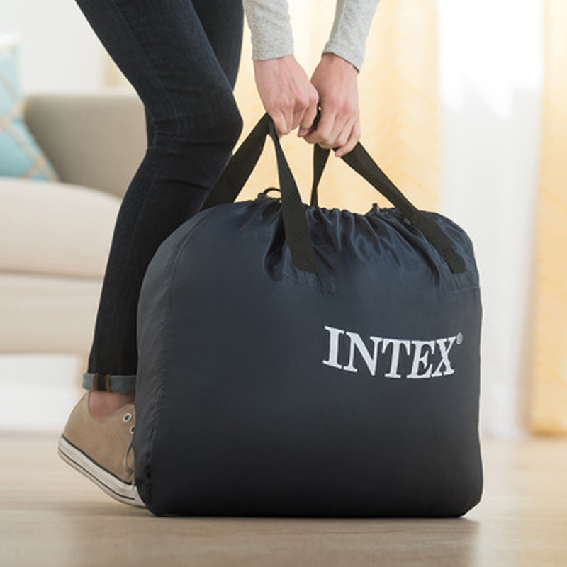 Intex Luftbett 203 x 152 x 46 cm | mit integrierter Elektropumpe