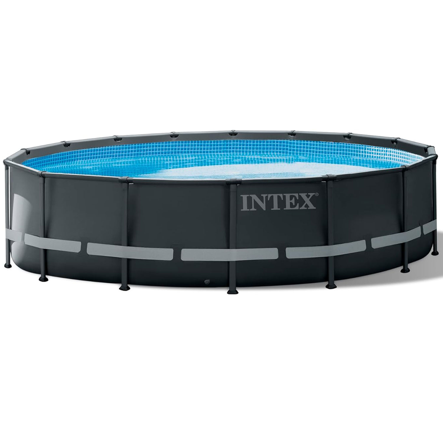 Intex Frame Pool 488 x 132 cm Ultra XTR Set | Rundpool mit Sicherheitsleiter