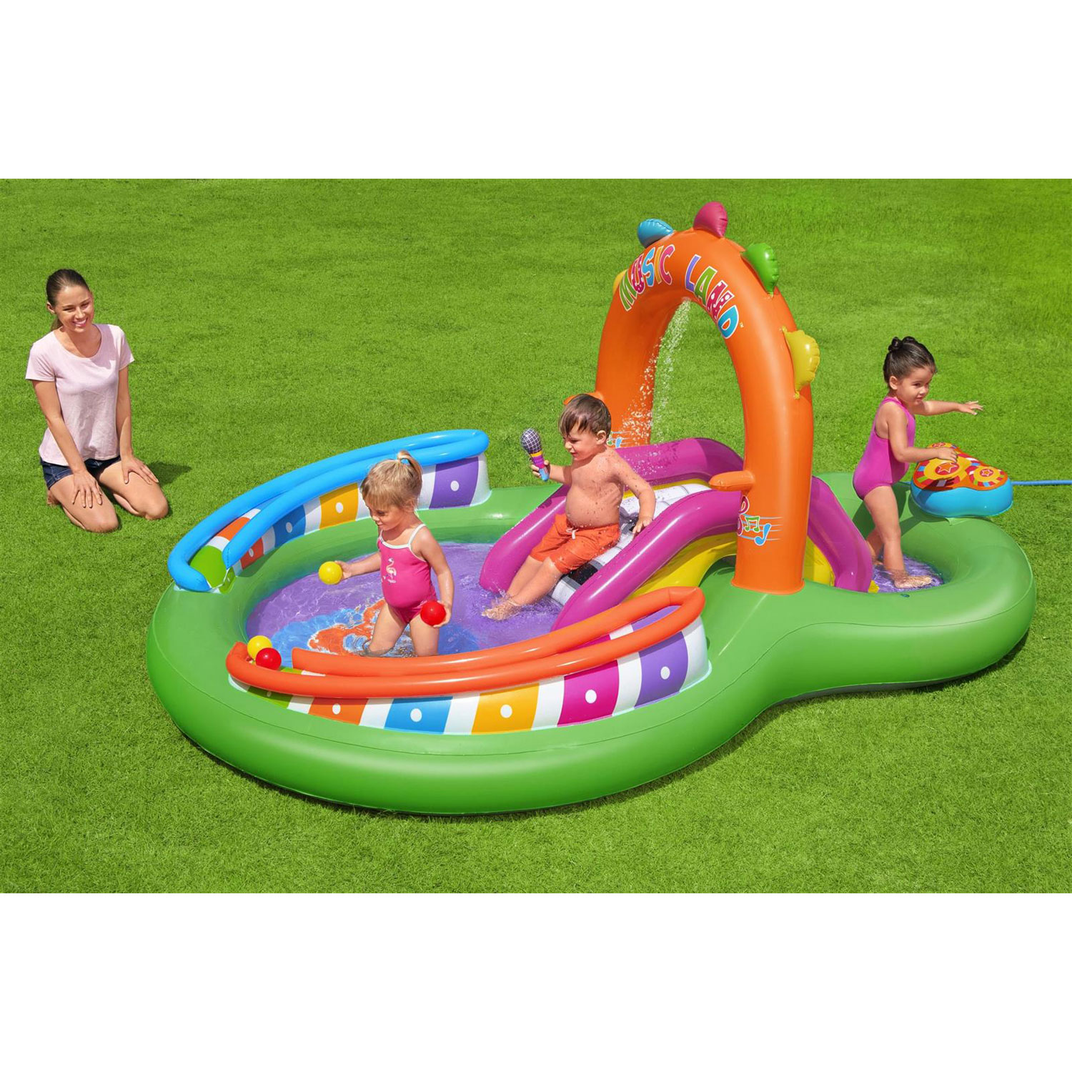 Bestway Planschbecken 295 x 190 x 137 cm Sing 'n Splash Play Center