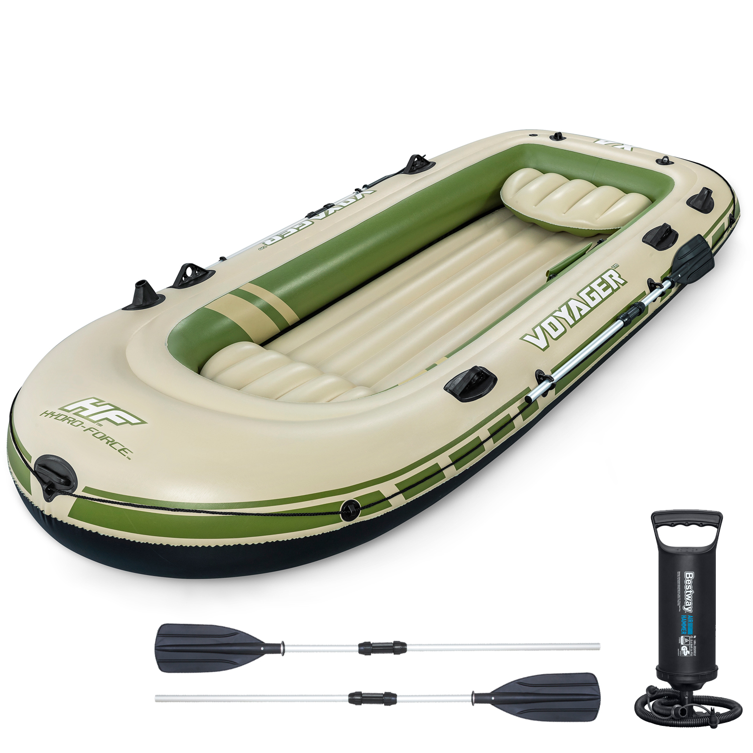 Bestway Schlauchboot Voyager Hydro-Force Komplettset | 350 x 145 x 49 cm | bis 480 kg