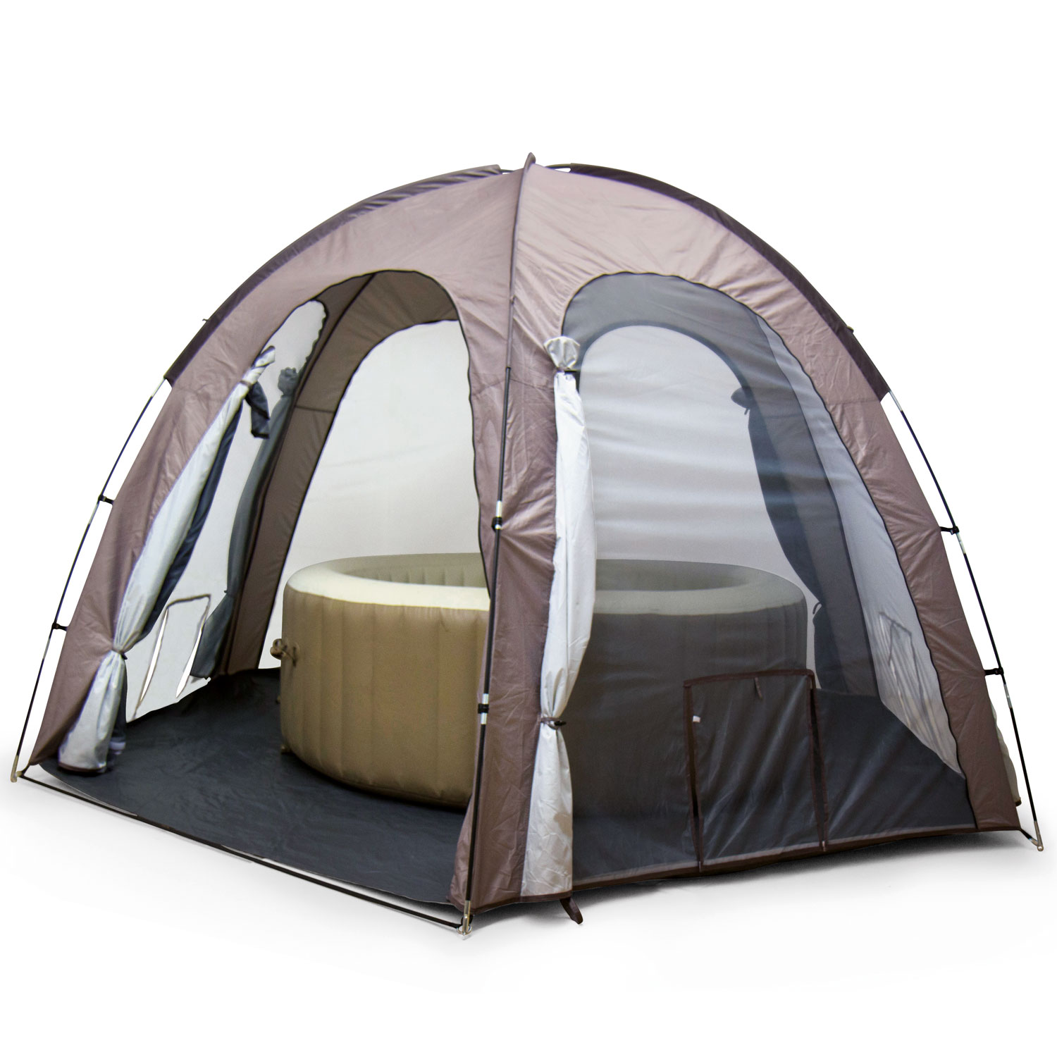 Steinbach Whirlpooldach 350 x 220 cm | für Whirlpools bis ca. Ø 239 x 71 cm