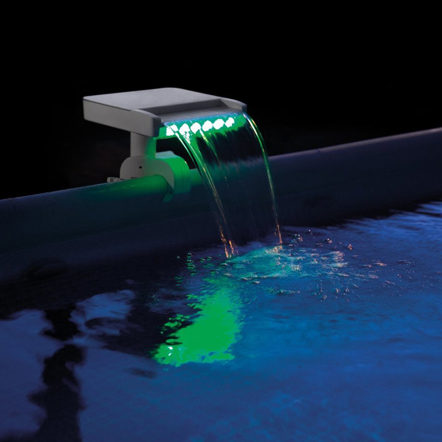 Intex Wasserfall Flowclear | 3-farbiges LED-Licht |benötigte Pumpenleistung 4.542 - 12.113 l/h