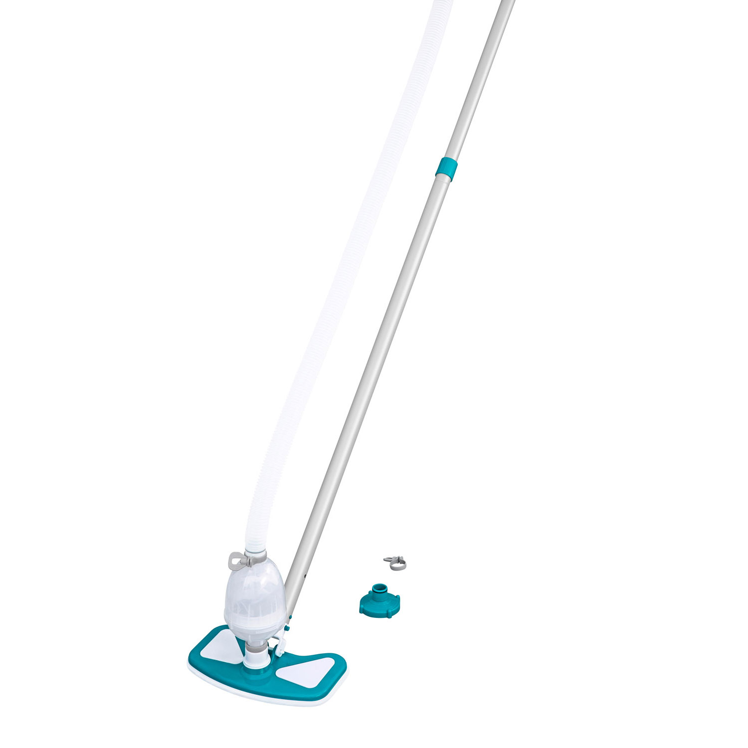 Bestway Pool Reinigungs-Set AquaClean Basic | für Pumpen ab 2000 l/h Leistung | inkl. Kescher