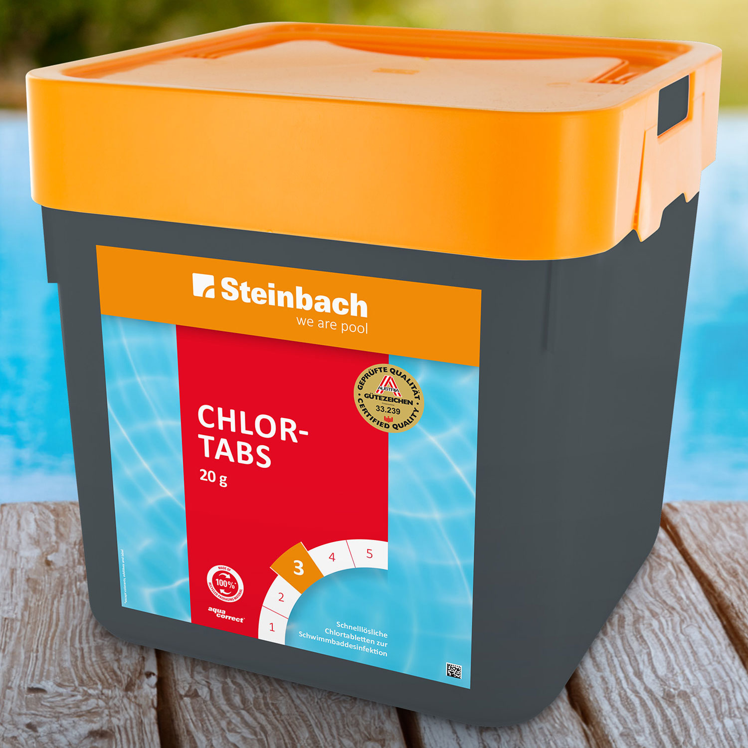 Steinbach Chlortabs | schnelllösliche 20 g Tabletten | 5 kg