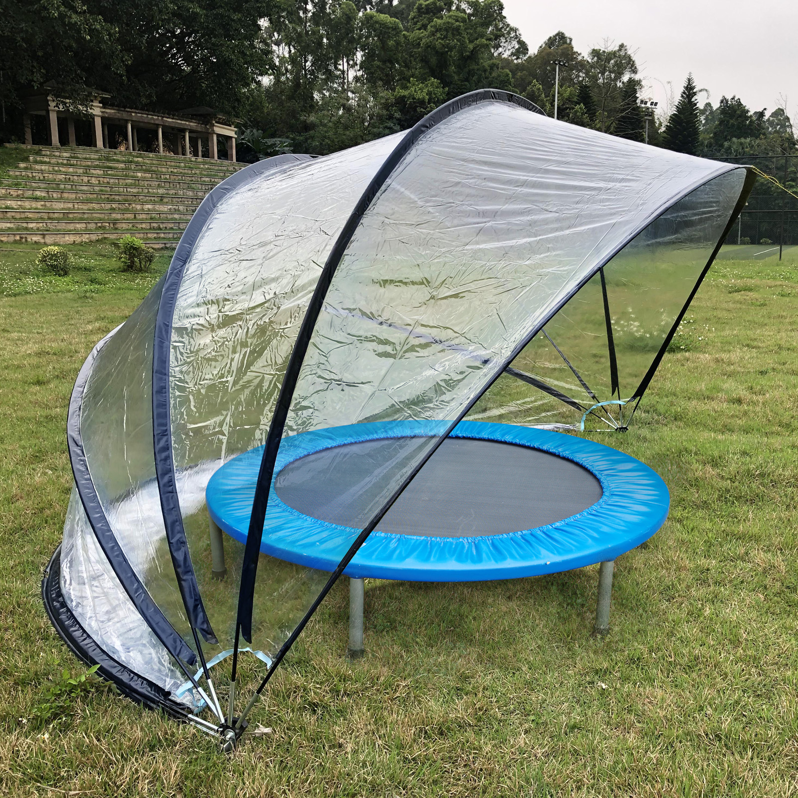 Steinbach Pooldach 440 x 220 cm Cabrio Dome | schwarz