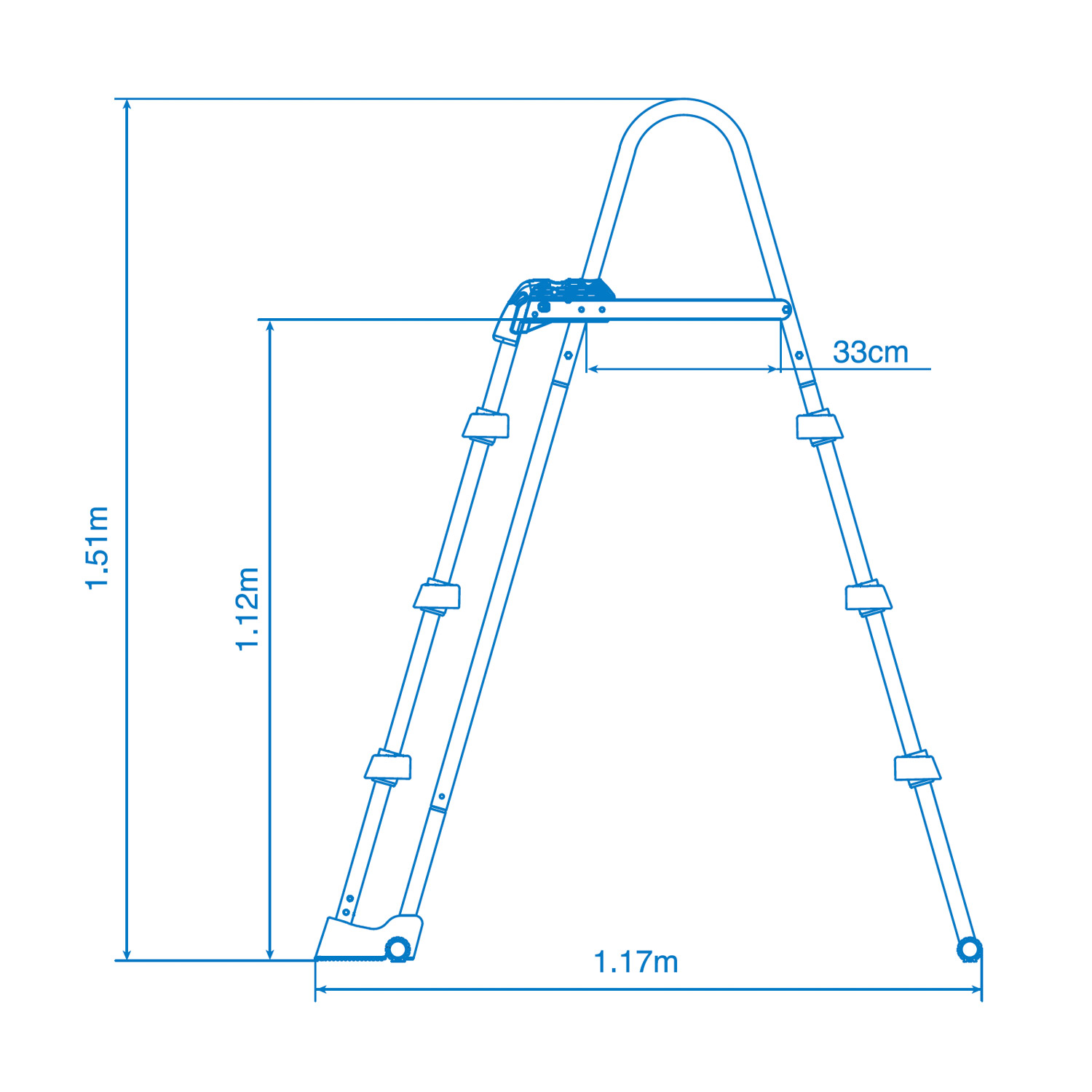 Intex Frame Pool Set Prism Quadra 488 x 244 x 107 cm | Rechteckpool Set