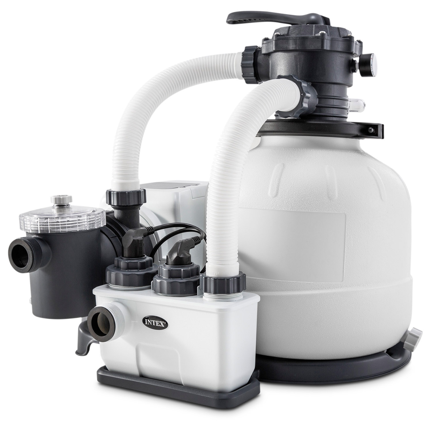 Intex Sandfilteranlage & Salzwassersystem Krystal Clear | 7,9 m³/h Leistung