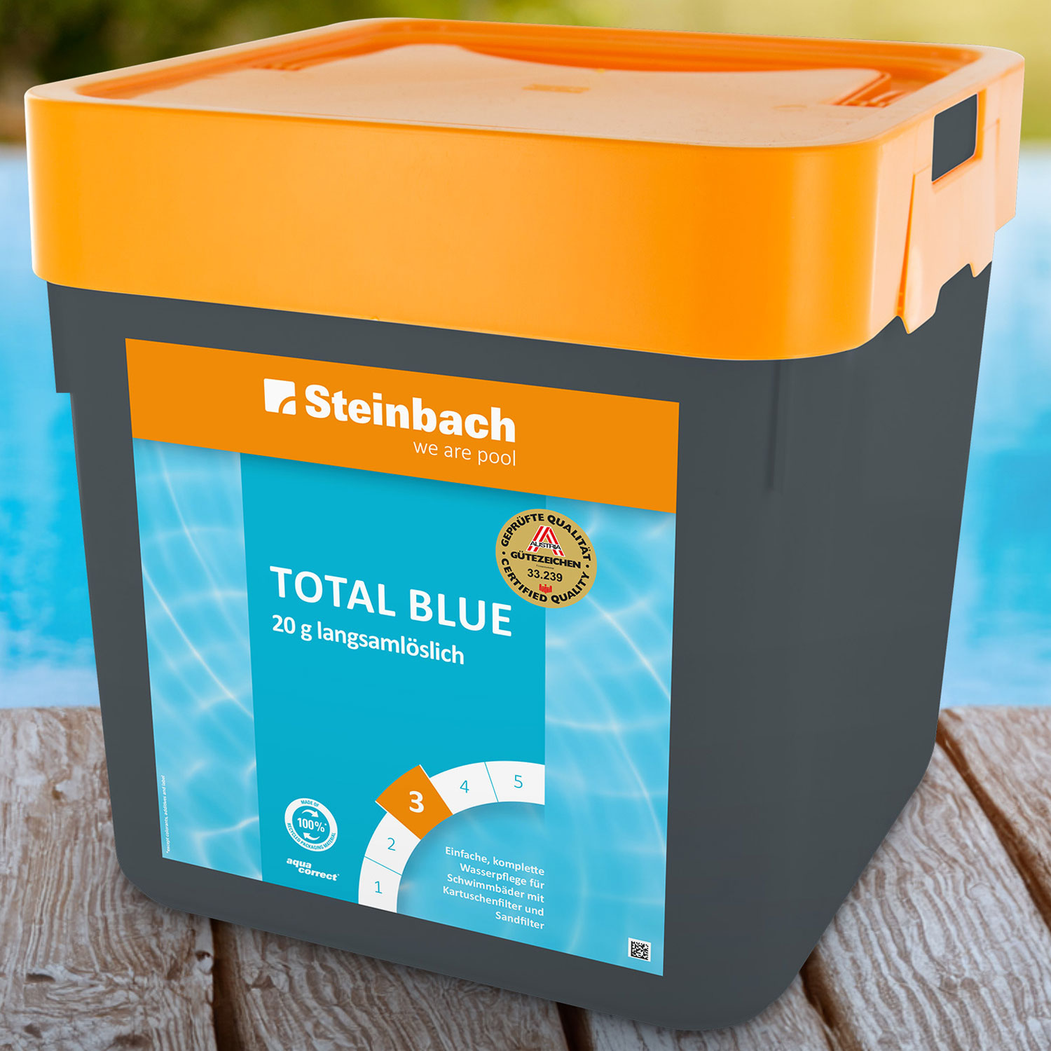 Steinbach Total Blue Multitabs | langsamlösliche 20 g Tabletten | 5 kg