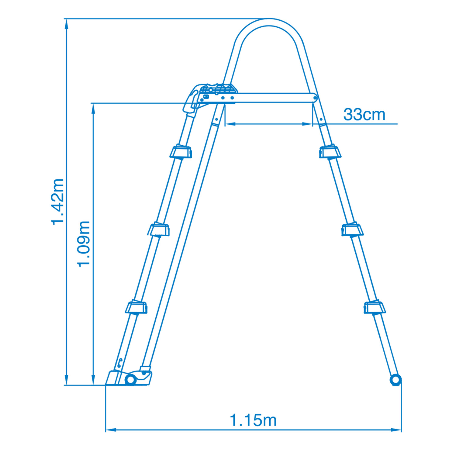 Intex Pool Leiter | 91 - 107 cm Höhe