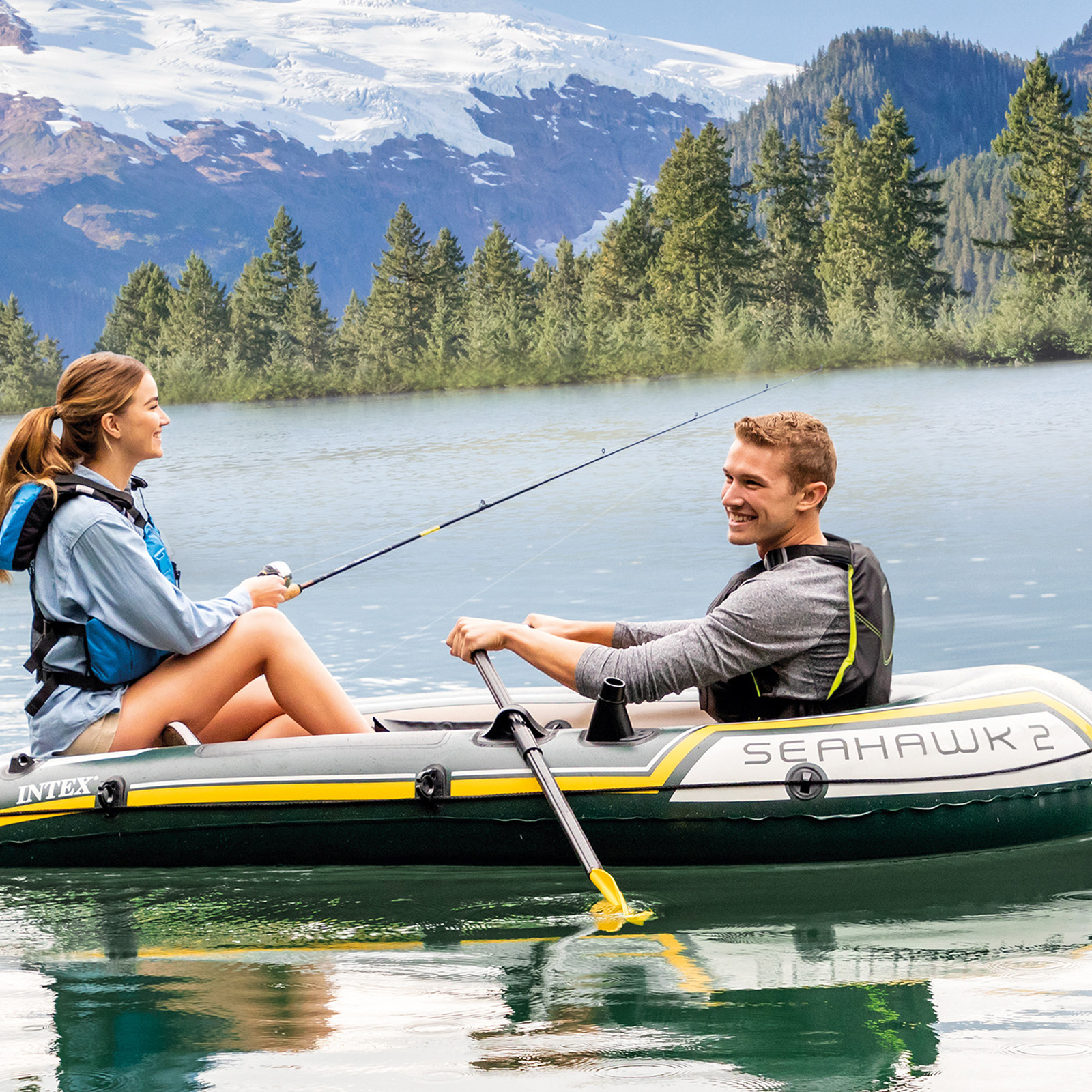 Intex Schlauchboot Seahawk 2 Komplettset