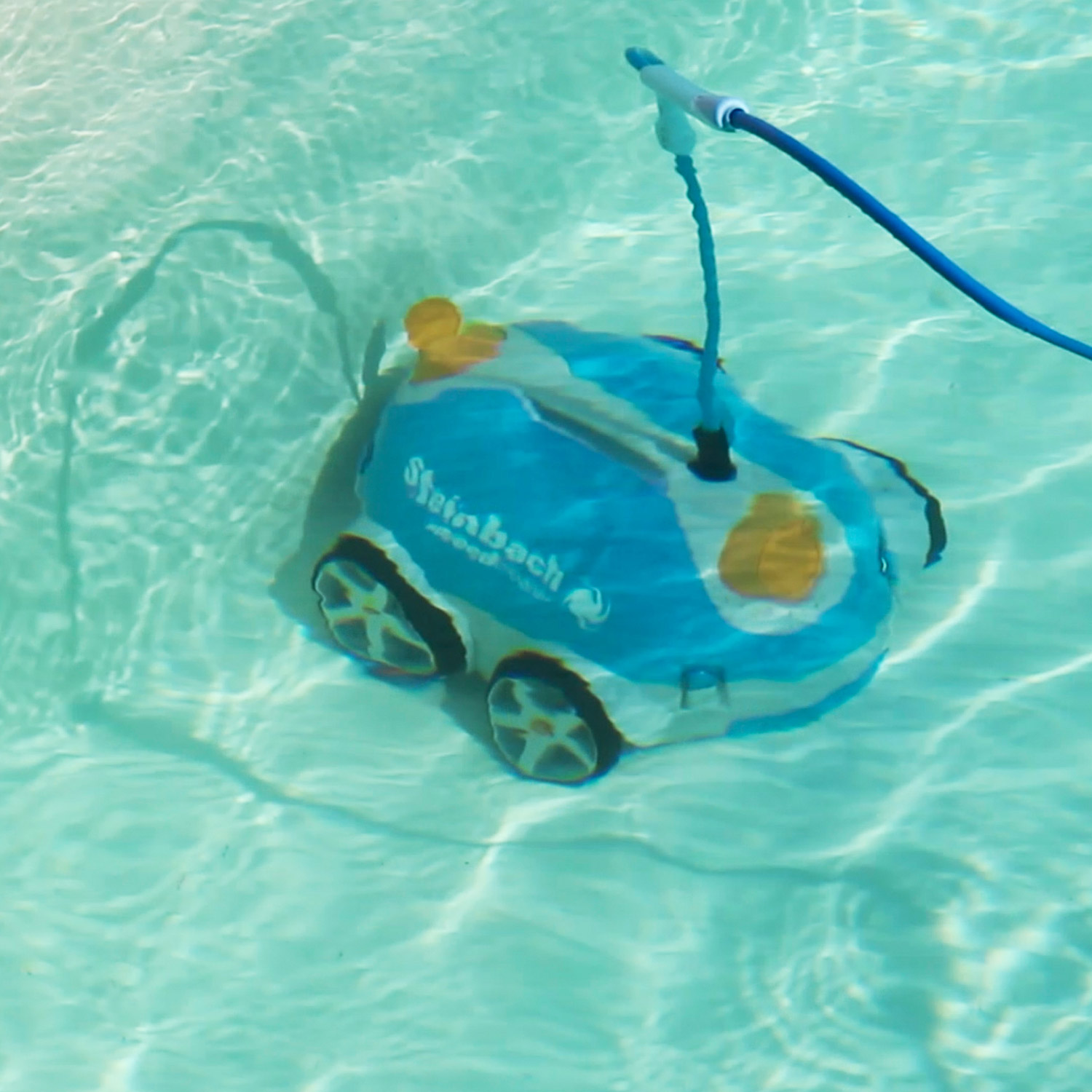 Steinbach Poolrunner mit Jetantrieb| 12 m Kabellänge | 15.000 l/h Leistung