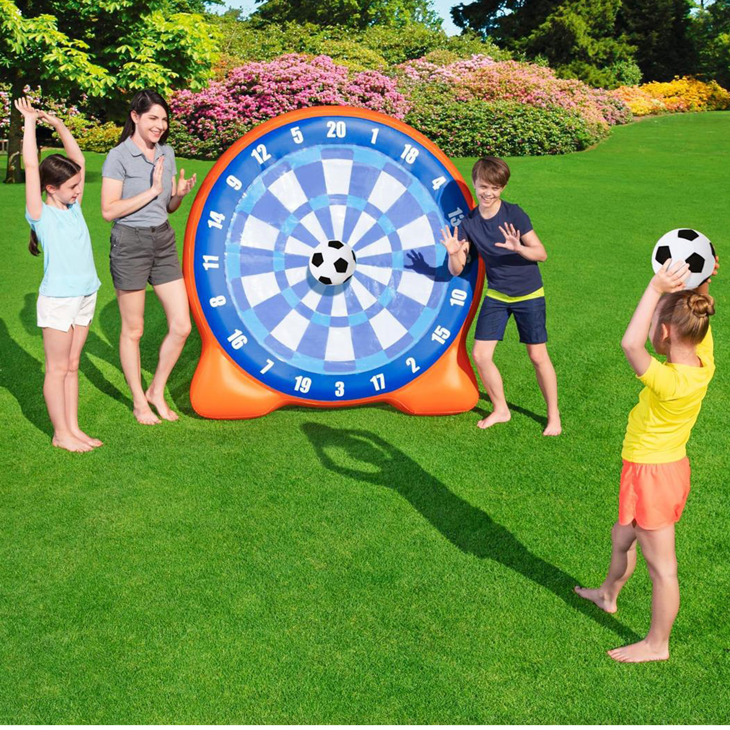 Bestway Fußball-Dartscheibe Air Blast Soccer Yard Game 157 x 107 x 157cm