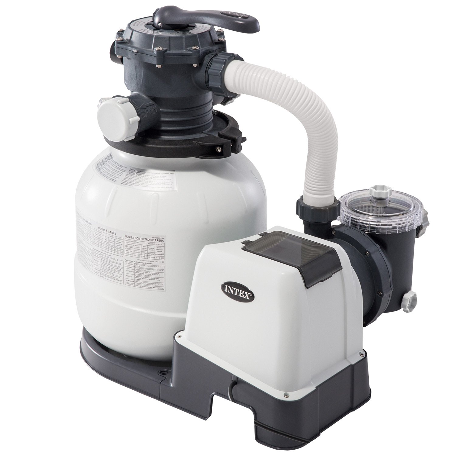Intex Sandfilteranlage Krystal Clear SX2100 GS | 7,9 m³/h Leistung