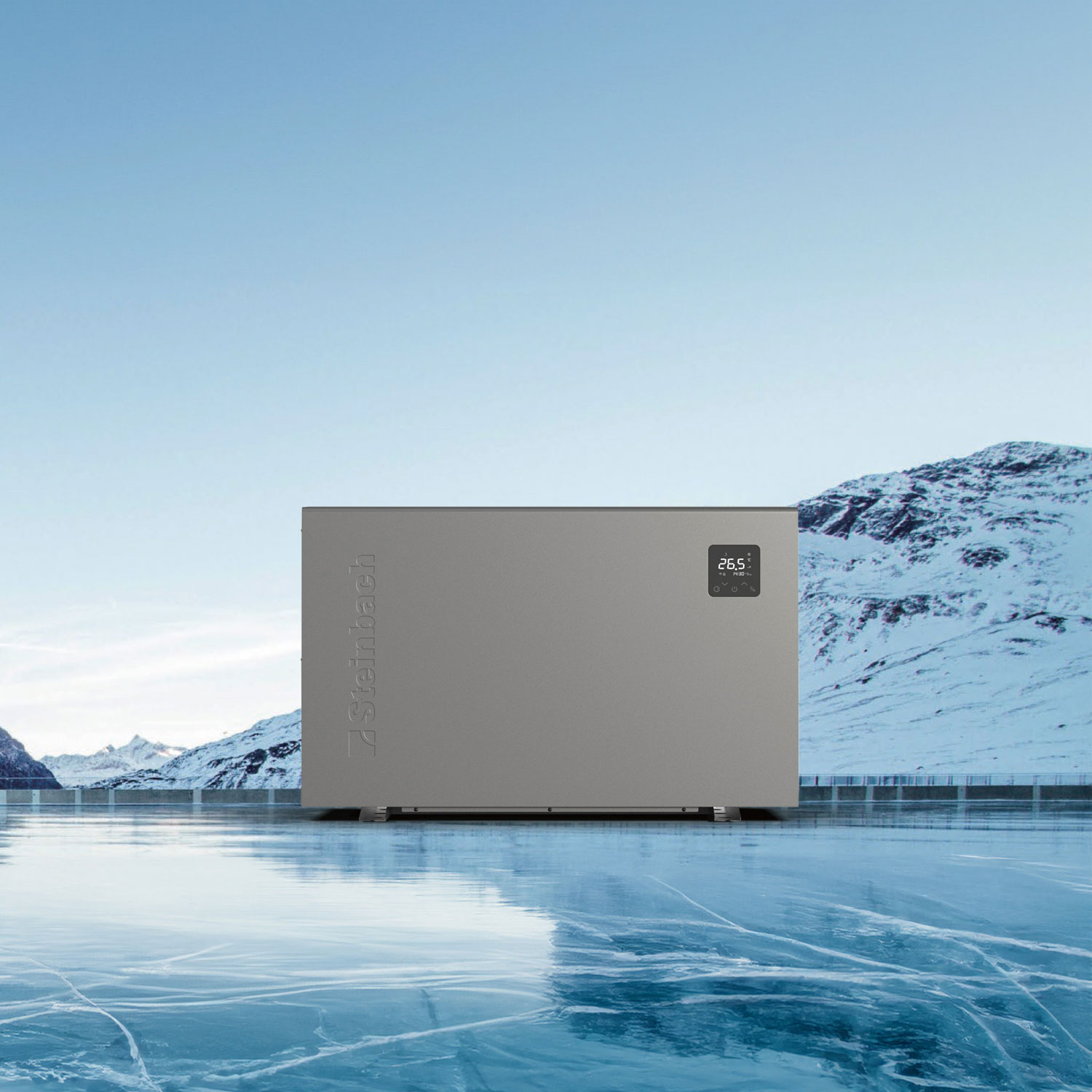 Steinbach Wärmepumpe Silent 7 | Inverter-Technologie | für Pools bis max. 30.000 Liter