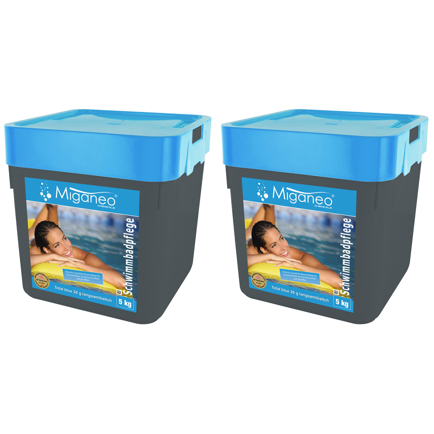 Miganeo Total Blue Multitabs | langsamlösliche 20 g Tabletten | 2 x 5 kg
