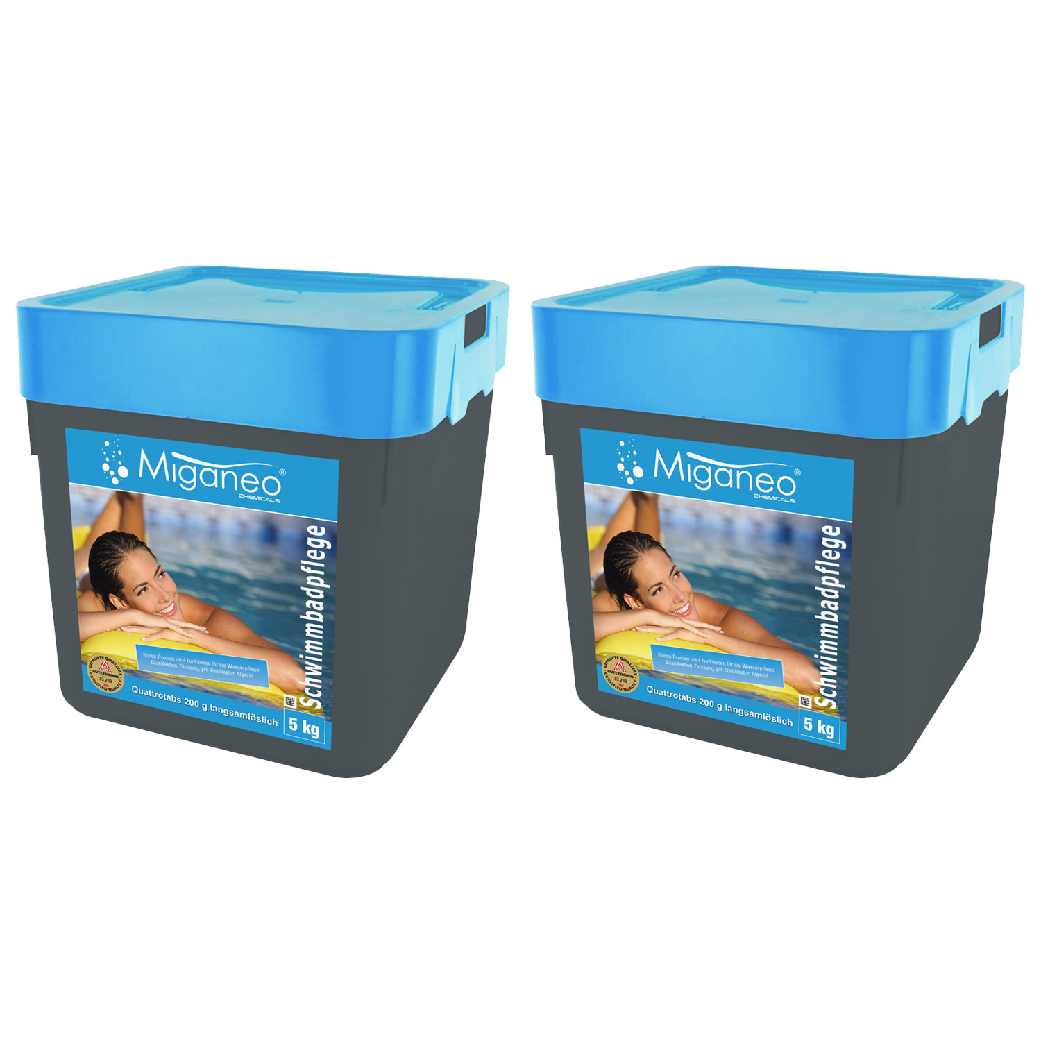 Miganeo Quattrotabs | langsamlösliche 200 g Tabletten | 2 x 5 kg