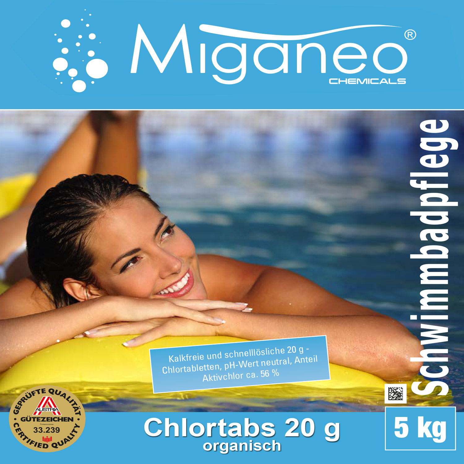 Miganeo Chlortabs | schnelllösliche 20 g Tabletten | 4 x 5 kg