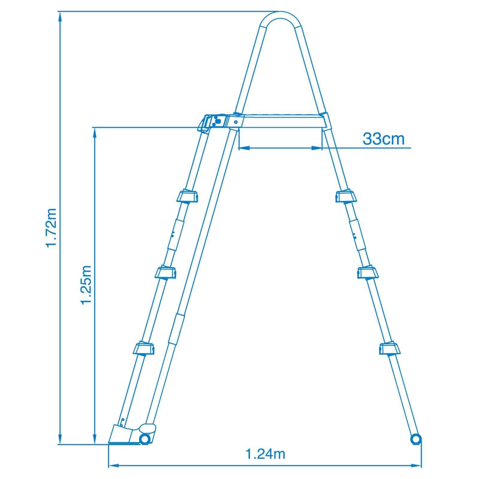 Intex Pool Leiter | 122 cm Höhe