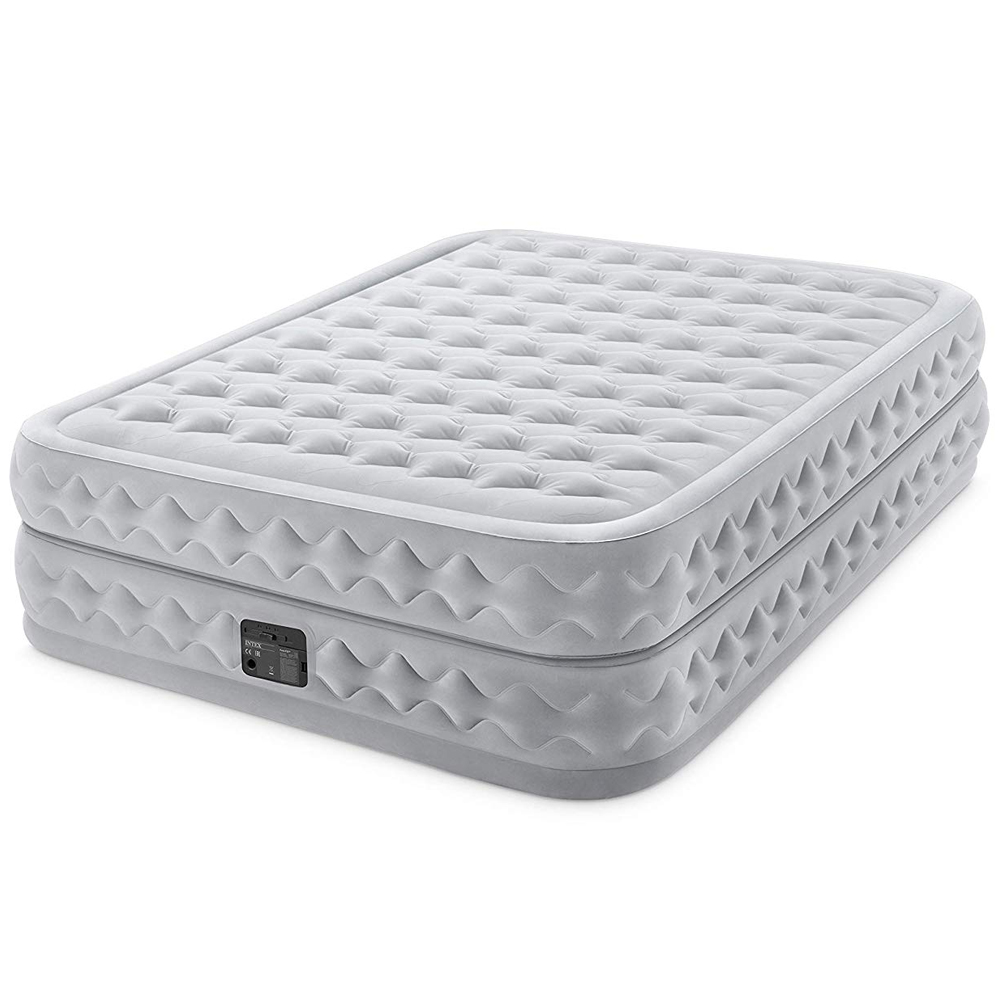Intex Luftbett 203 x 152 x 51 cm Dura-Beam Deluxe Series | mit integrierter Elektropumpe