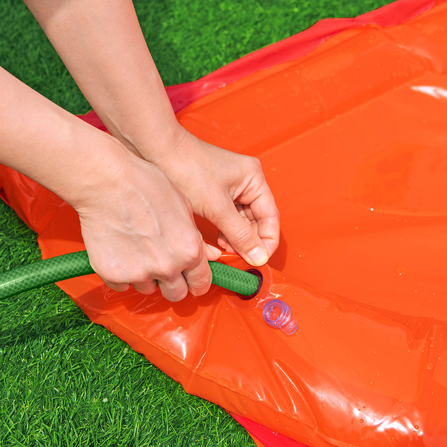 Bestway Wasserrutsche 472 x 207,5 x 30,5 cm Tsunami Splash Ramp | für 3 Personen