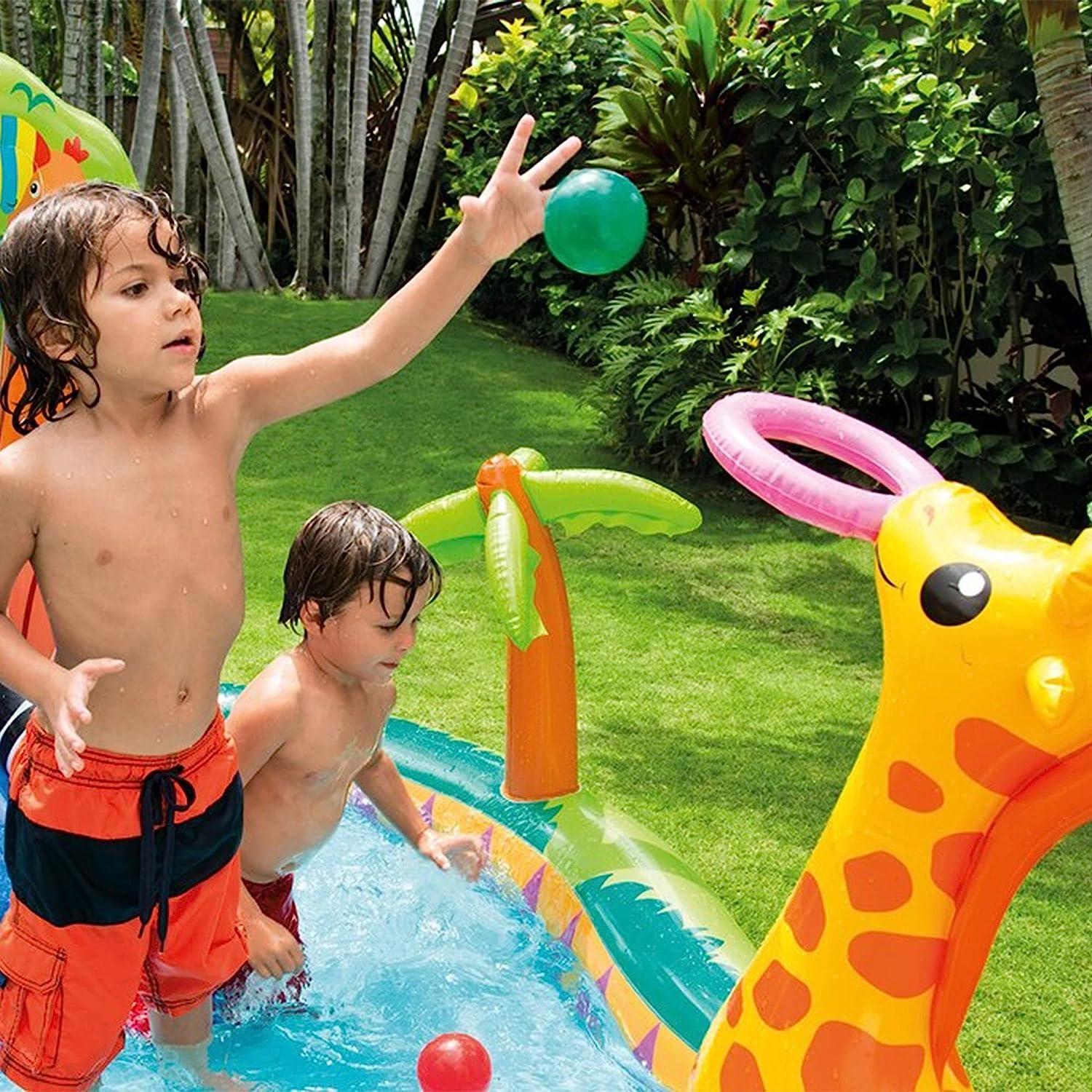 Intex Play Center Jungle 216 x 188 x 124 cm mit Rutsche