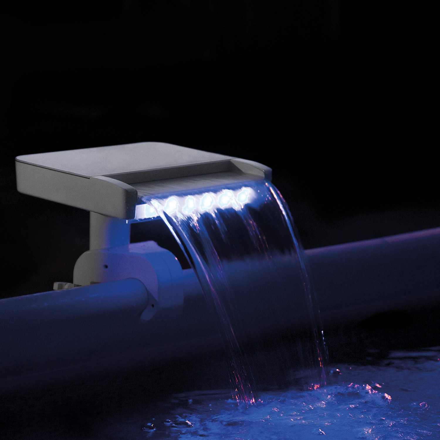 Intex Wasserfall Flowclear | 3-farbiges LED-Licht |benötigte Pumpenleistung 4.542 - 12.113 l/h