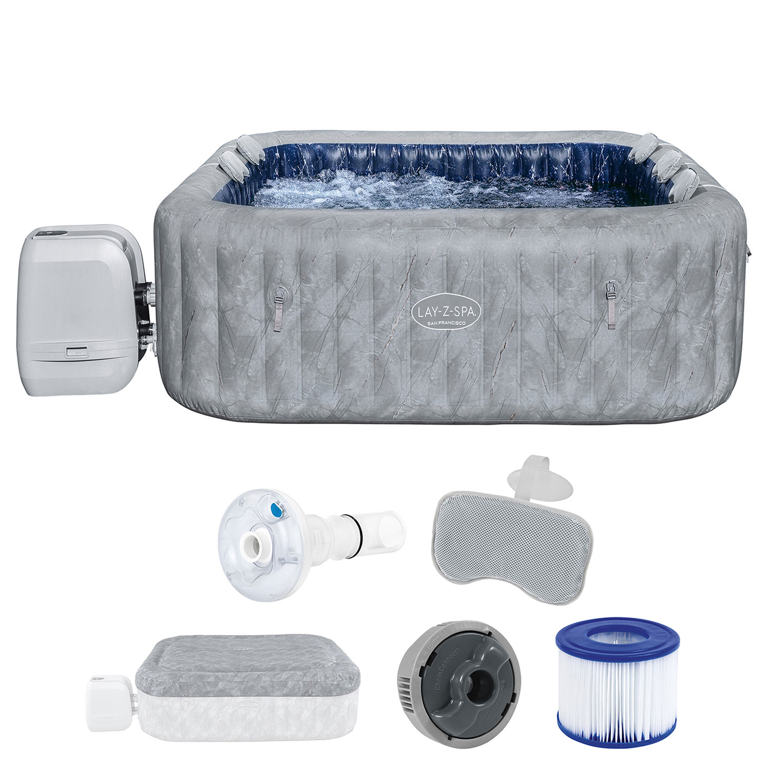 Bestway Whirlpool 230 x 71 cm San Francisco HydroJet Pro | max. 7 Personen