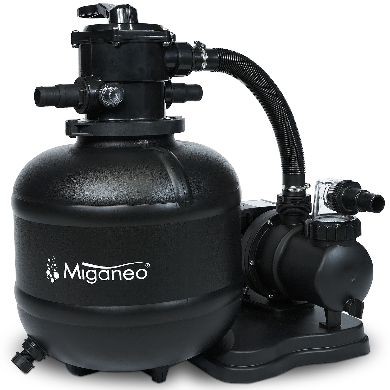 Miganeo Sandfilteranlage Dynamic 10.000 Pro | 370 mm Kessel | 10,0 m³/h Leistung