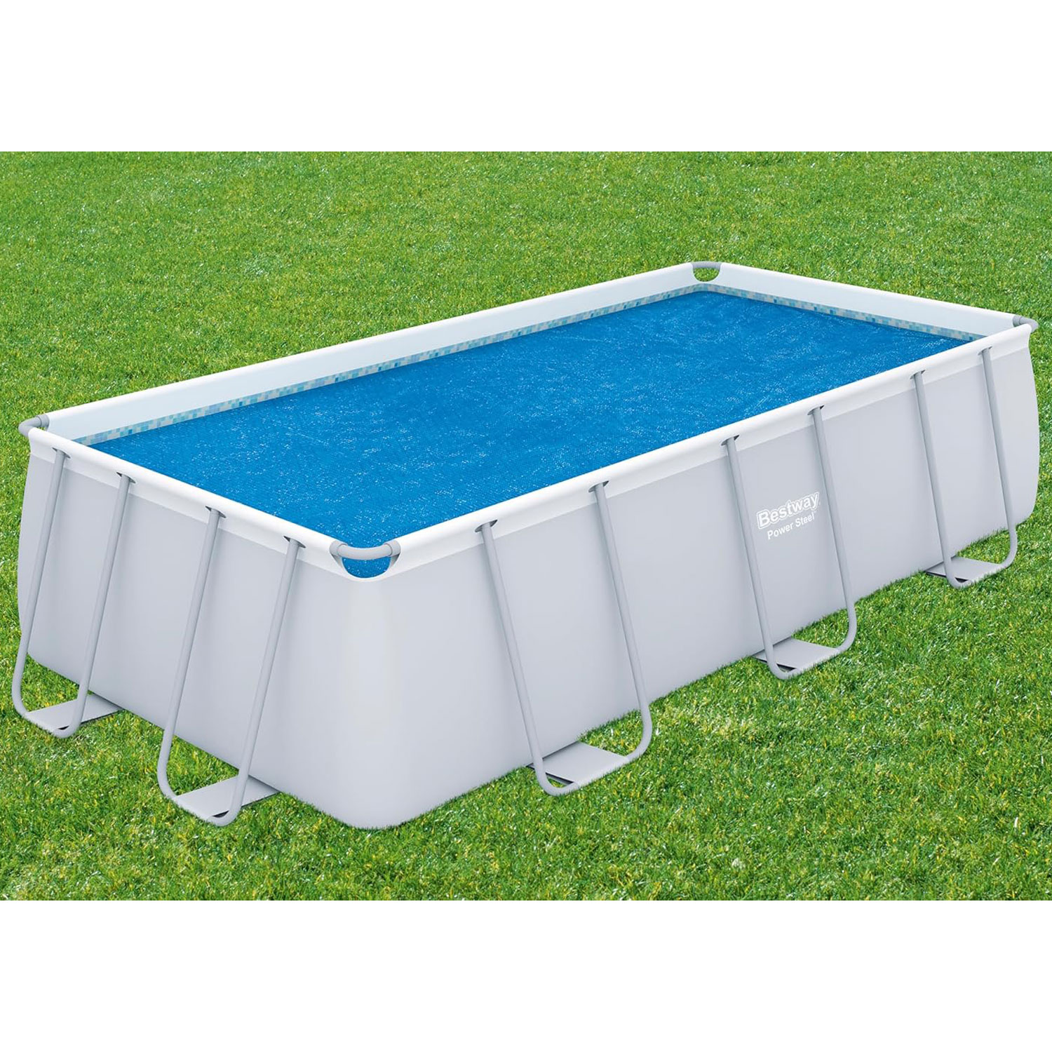 Bestway Pool Solarfolie Flowclear 380 x 180 cm rechteckig | blau
