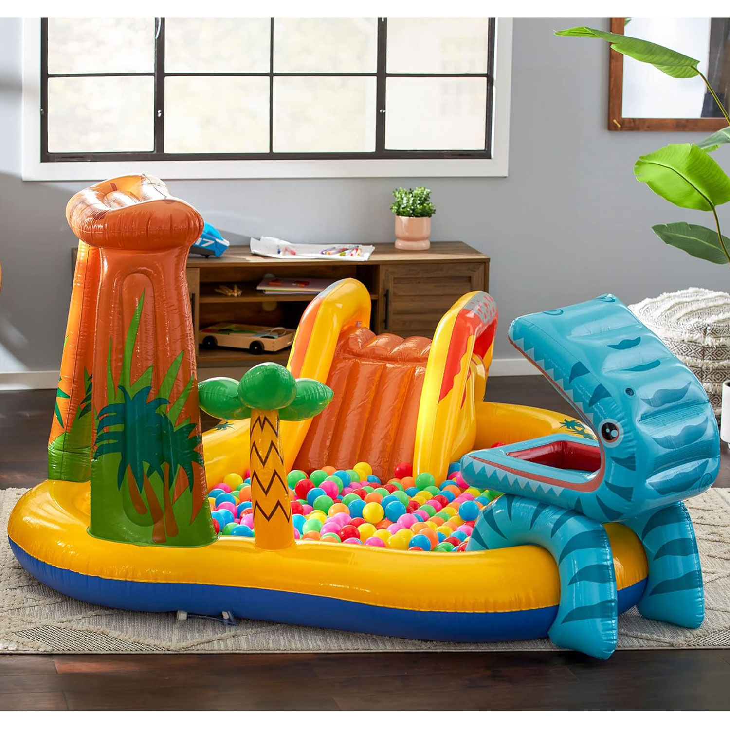 Intex Play Center Dinosaurier 249 x 191 x 109 cm mit Rutsche