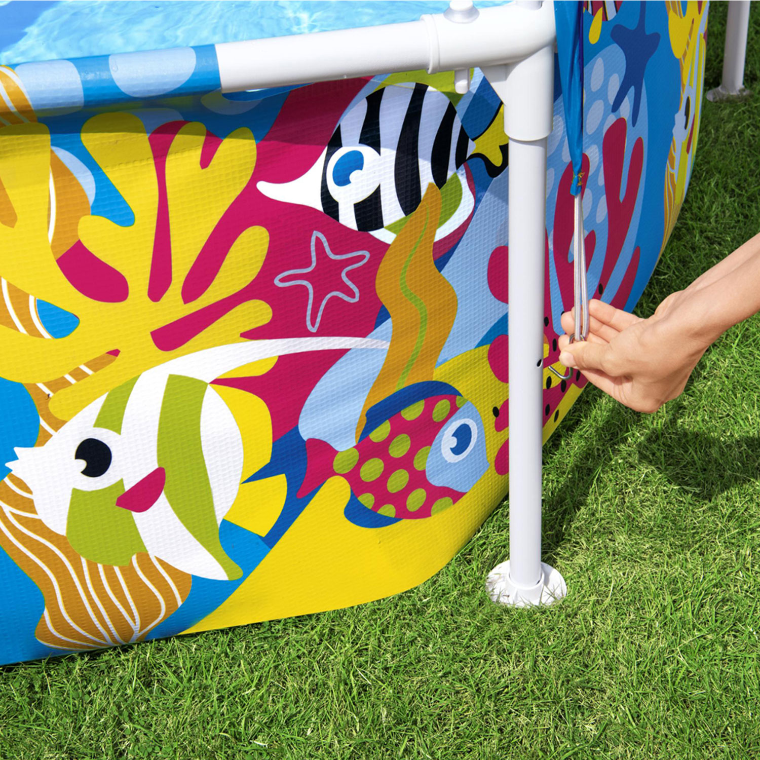 Bestway Frame Pool 183 x 51 cm Splash-in-Shade | Kinderpool mit Dach