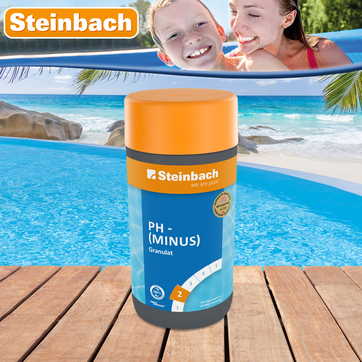 Steinbach pH Minus Granulat | schnelllöslich | 1,5 kg